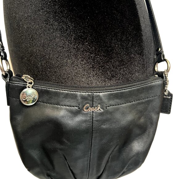 Coach Handbags - Coach Crossbody Black Leather Bag Purse